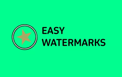 Easy watermarks banner